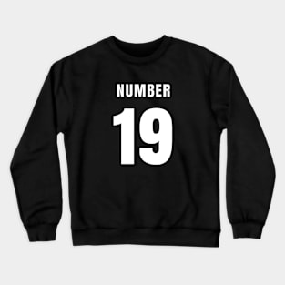 NUMBER 19 FRONT-PRINT Crewneck Sweatshirt